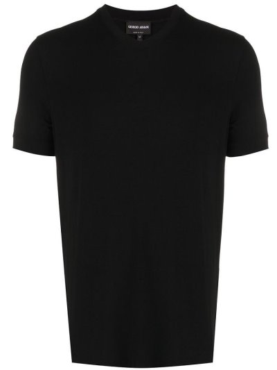 Μπουφάν Bomber Giorgio Armani V Neck ανδρικα μαυρα | GR09734