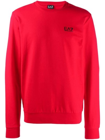 Φούτερ Ea7 Emporio Armani Printed Logo ανδρικα κοκκινα | GR42840