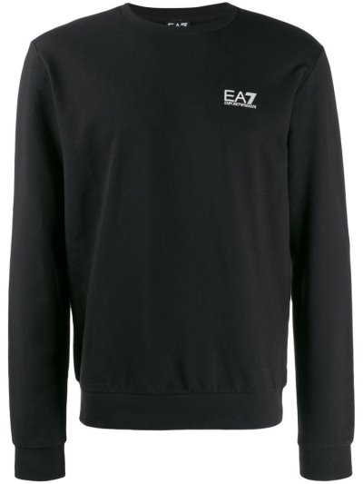 Φούτερ Ea7 Emporio Armani Printed Logo ανδρικα μαυρα | GR75752
