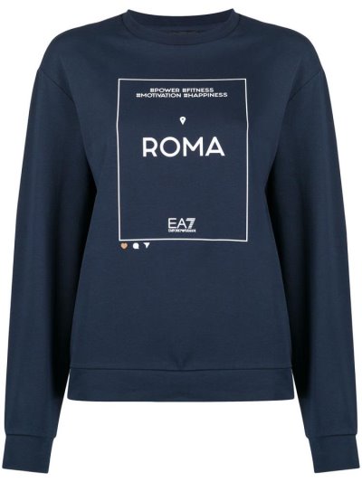 Φούτερ Ea7 Emporio Armani Roma Crew Neck γυναικεια μπλε | GR69161