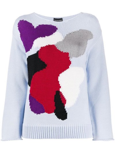 Φούτερ Armani Emporio Abstract Printed γυναικεια μωβ | GR41816