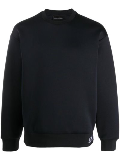 Φούτερ Armani Emporio Hem Logo ανδρικα μπλε | GR55154