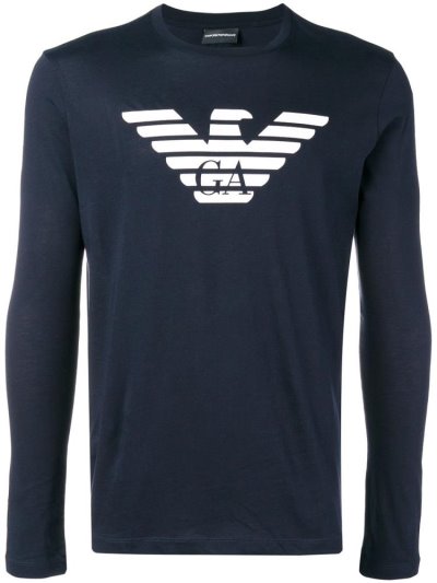 Φούτερ Armani Emporio Logo ανδρικα μπλε | GR11992