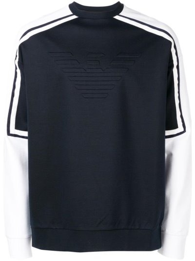 Φούτερ Armani Emporio Logo ανδρικα μπλε | GR16576
