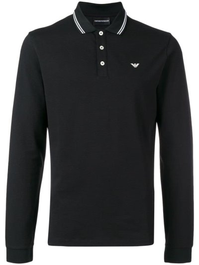Φούτερ Armani Emporio Polo ανδρικα μαυρα | GR07545