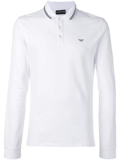 Φούτερ Armani Emporio Polo ανδρικα ασπρα | GR73555