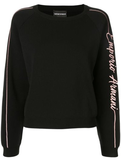 Φούτερ Armani Emporio Signature Logo γυναικεια μαυρα | GR13213