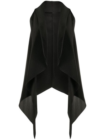γιλεκο Armani Emporio Draped Asymmetric Waistcoat γυναικεια μαυρα | GR40535