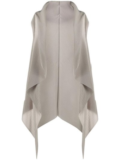 γιλεκο Armani Emporio Draped Waterfall Waistcoat γυναικεια γκρι | GR06671