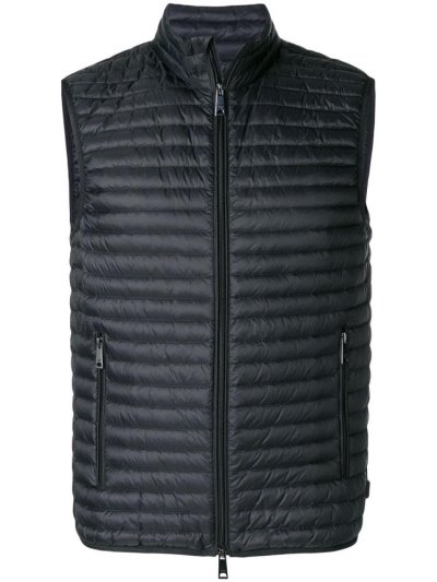 γιλεκο Armani Emporio Padded Zip Up Gilet ανδρικα μαυρα | GR10992