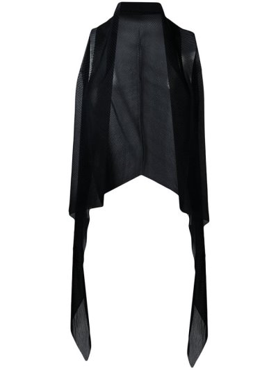 γιλεκο Armani Emporio Sheer Gilet γυναικεια μαυρα | GR58911