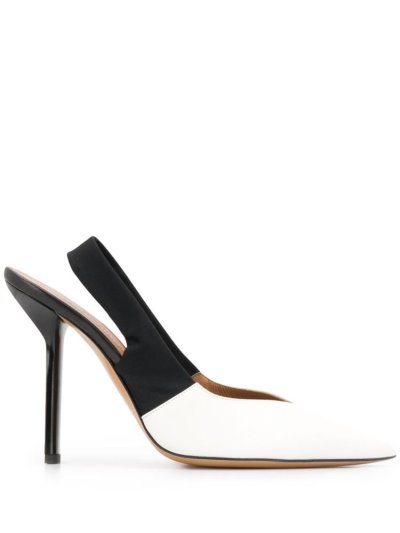 γοβεσ Armani Emporio Colour Block Pointed γυναικεια ασπρα μαυρα | GR03322