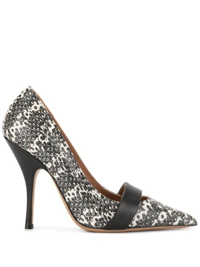 γοβεσ Armani Emporio Printed Pointed toe γυναικεια ασπρα μαυρα | GR93459