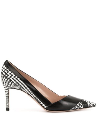 γοβεσ Giorgio Armani Houndstooth Print γυναικεια μαυρα ασπρα | GR56879