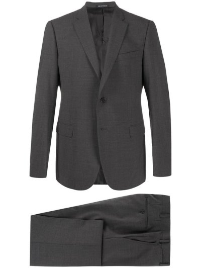 κοστούμια Armani Emporio Fitted Two Piece ανδρικα γκρι | GR65963