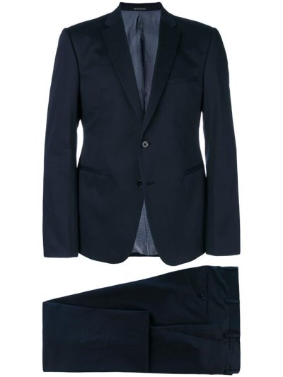 κοστούμια Armani Emporio Slim Fit Two Piece ανδρικα μπλε | GR02745
