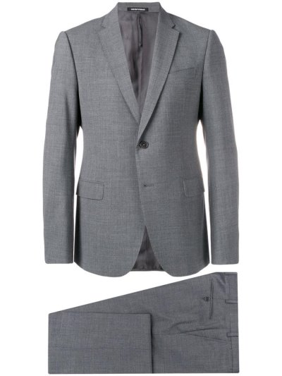 κοστούμια Armani Emporio Slim Fit Two Piece ανδρικα γκρι | GR07956