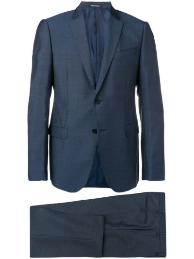 κοστούμια Armani Emporio Slim Fit Two Piece ανδρικα μπλε | GR44214