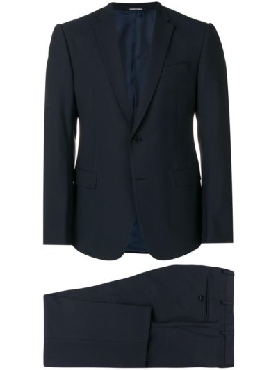 κοστούμια Armani Emporio Two Piece Formal ανδρικα μπλε | GR22713