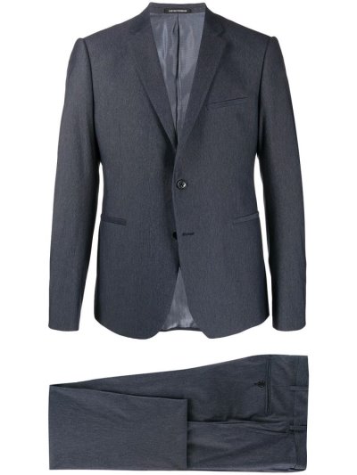 κοστούμια Armani Emporio Two Piece Formal ανδρικα μπλε | GR49623