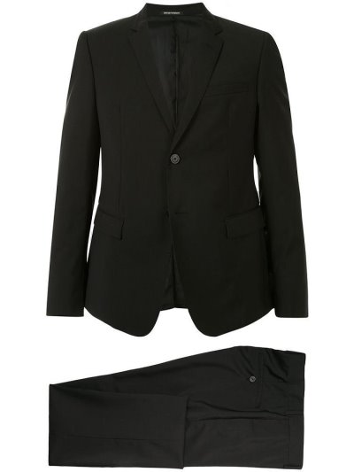 κοστούμια Armani Emporio Two Piece Formal ανδρικα μαυρα | GR73317
