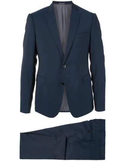κοστούμια Armani Emporio Two Piece ανδρικα μπλε | GR79783