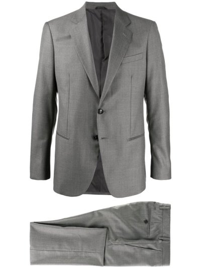 κοστούμια Giorgio Armani Single Breasted Two Piece ανδρικα γκρι | GR70061