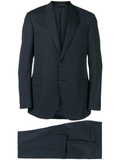 κοστούμια Giorgio Armani Two Piece Fitted ανδρικα μπλε | GR59308