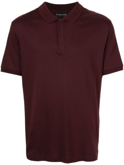 μπλουζακια πολο Armani Emporio Concealed Front ανδρικα κοκκινα | GR30367