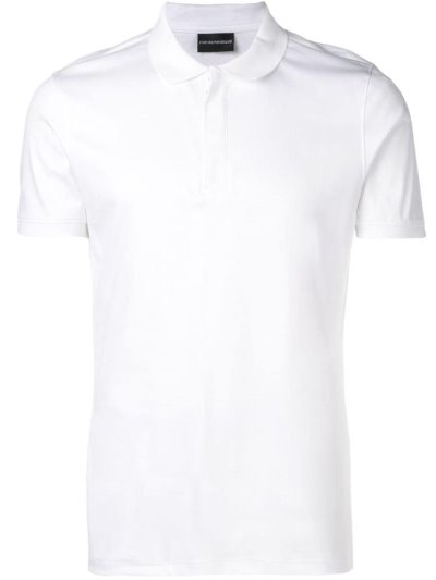 μπλουζακια πολο Armani Emporio Concealed Front ανδρικα ασπρα | GR55482