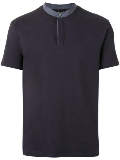 μπλουζακια πολο Armani Emporio Concealed ανδρικα μπλε | GR98331