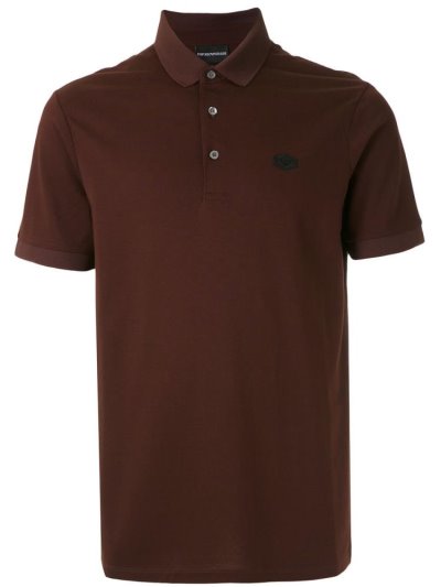 μπλουζακια πολο Armani Emporio Embroidered Logo ανδρικα κοκκινα | GR76541