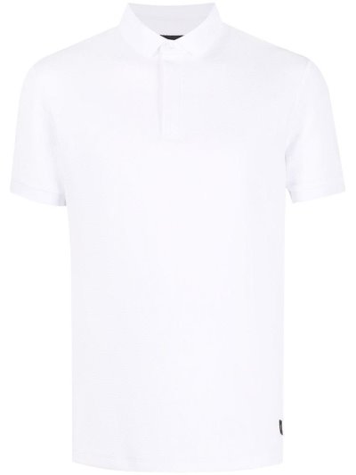 μπλουζακια πολο Armani Emporio Geometric Textured ανδρικα ασπρα | GR88068