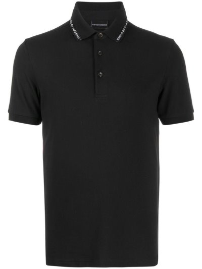 μπλουζακια πολο Armani Emporio Logo Trimmed ανδρικα μπλε | GR32733