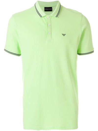 μπλουζακια πολο Armani Emporio Logoed ανδρικα πρασινο | GR97710