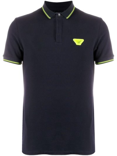 μπλουζακια πολο Armani Emporio Neon Trim ανδρικα μπλε | GR20224