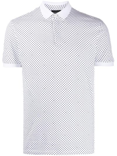 μπλουζακια πολο Armani Emporio Polka Dot ανδρικα ασπρα μαυρα | GR50235