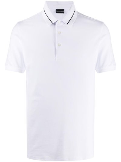 μπλουζακια πολο Armani Emporio κοντο Sleeve ανδρικα ασπρα | GR68080