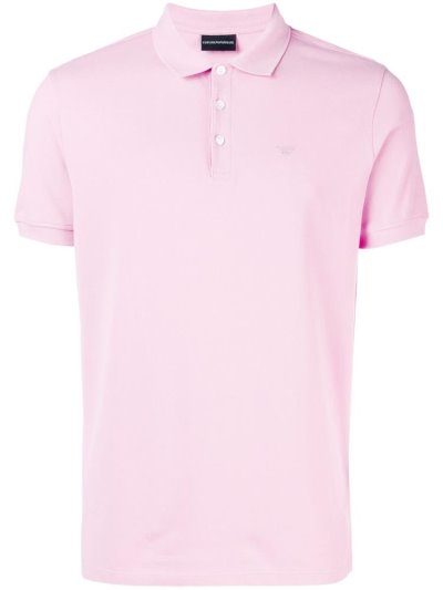 μπλουζακια πολο Armani Emporio κοντο Sleeve ανδρικα ροζ | GR78427