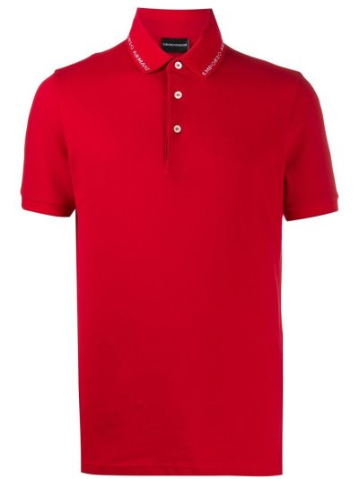 μπλουζακια πολο Armani Emporio κοντο Sleeve ανδρικα κοκκινα | GR91590