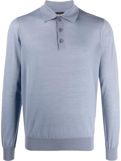 μπλουζακια πολο Giorgio Armani Long Sleeve ανδρικα μπλε | GR37738