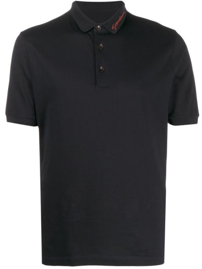 μπλουζακια πολο Giorgio Armani κοντο Sleeve ανδρικα μαυρα | GR16978
