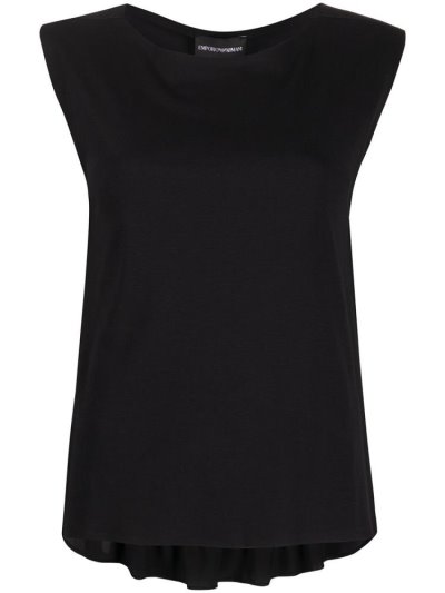 μπλούζα Armani Emporio Back Peplum Hem γυναικεια μαυρα | GR38922