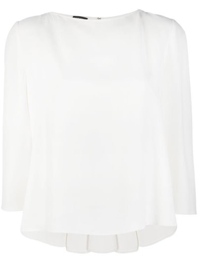 μπλούζα Armani Emporio Flared 3/4 Sleeves γυναικεια ασπρα | GR91952