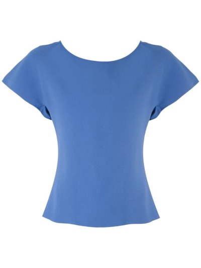 μπλούζα Armani Emporio Frilled κοντο Sleeve γυναικεια μπλε | GR10483