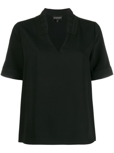 μπλούζα Armani Emporio κοντο Sleeve γυναικεια μαυρα | GR40005