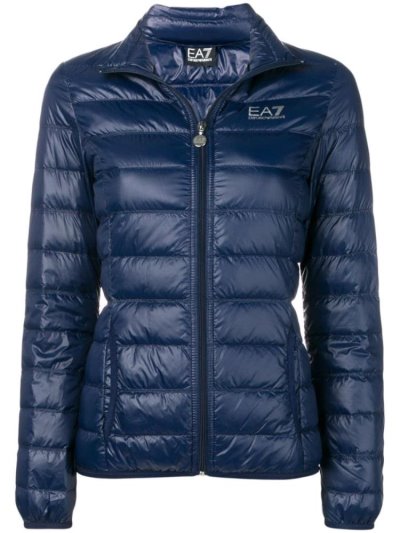 μπουφαν Ea7 Emporio Armani Fitted Puffer Jacket γυναικεια μπλε | GR05461