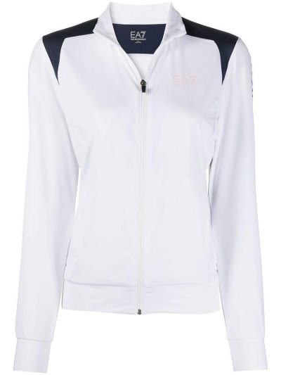 μπουφαν Ea7 Emporio Armani Logo Stripe tracking γυναικεια ασπρα | GR49210