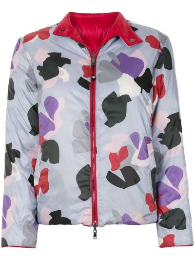 μπουφαν Armani Emporio Abstract Print Padded Jacket γυναικεια μπλε | GR40585