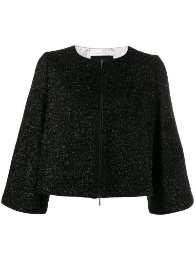 μπουφαν Armani Emporio Cropped γυναικεια μαυρα | GR14696